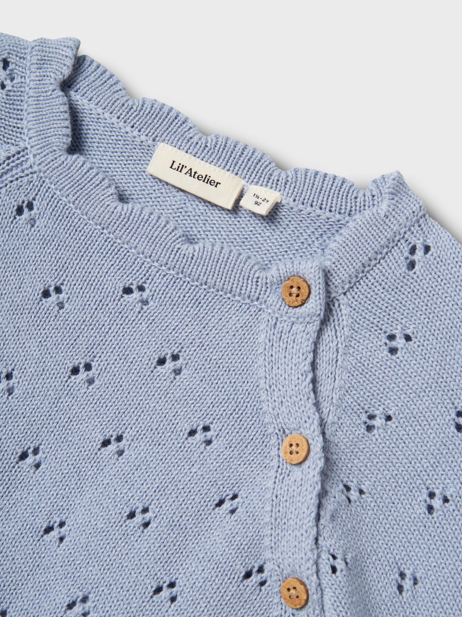 Carousel image - SHORTSLEEVED KNITTED TOP, Zen Blue | 4
