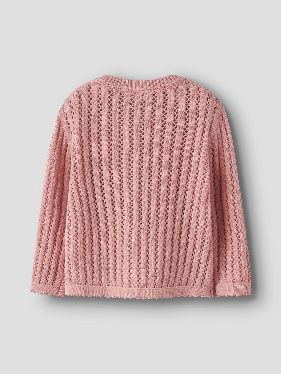 Product carousel image - KNITTED CARDIGAN, Misty Rose | 2