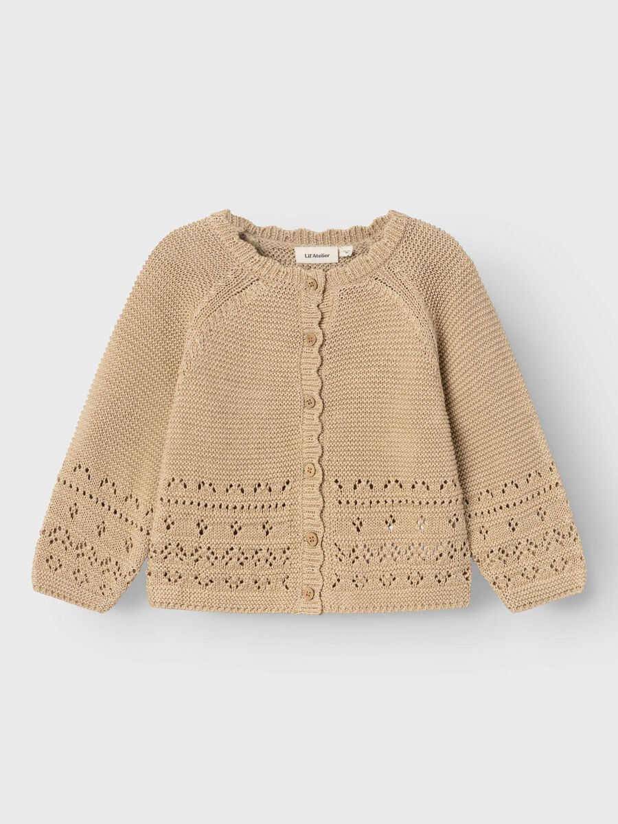 name it ORGANIC COTTON KNITTED CARDIGAN, Irish Cream, highres - 13233832_IrishCream_003.jpg