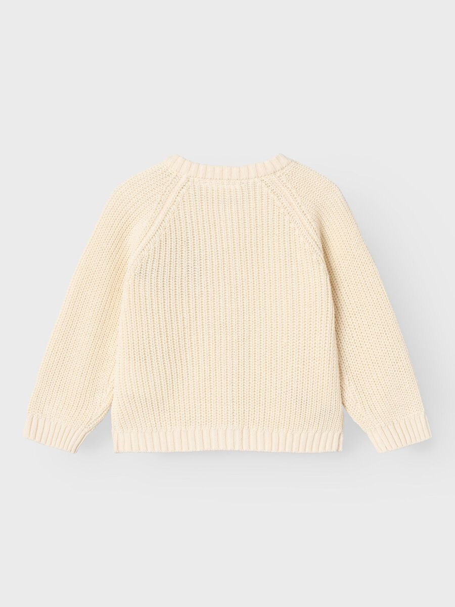 name it LONG SLEEVED KNITTED CARDIGAN, Birch, highres - 13233748_Birch_002.jpg
