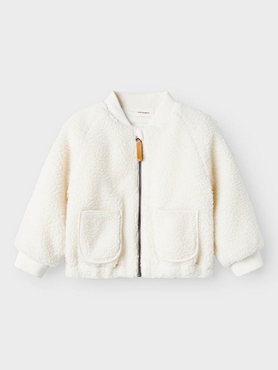 Carousel image - TEDDY BOMBER JACKET, Coconut Milk | 1