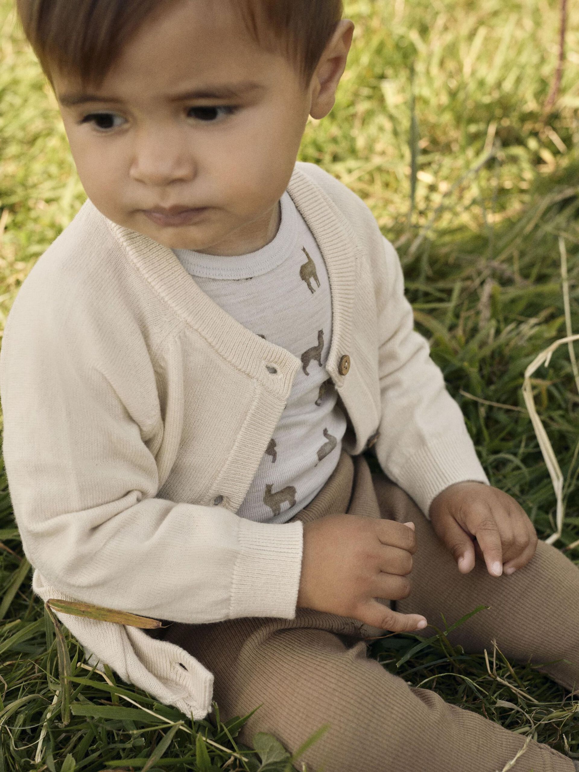 Carousel image - MERINO WOOL ROMPER, Gray Dawn | 3