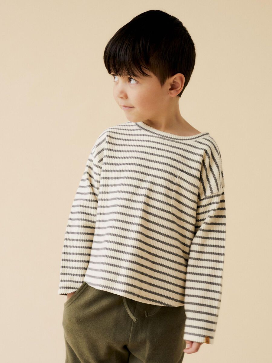 Product carousel image - RELAXED FIT LONG SLEEVED TOP, Turtledove | 1