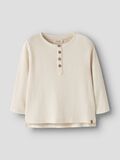 Product image thumbnail 1 COTON BIOLOGIQUE TOP &Agrave; MANCHES LONGUES, Turtledove