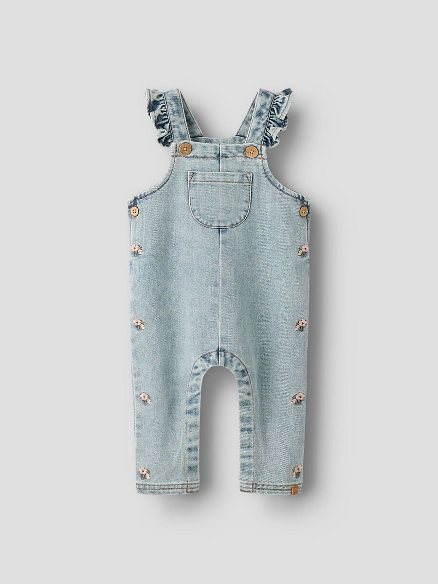 Product carousel image - LOOSE FIT OVERALLS, Medium Blue Denim | 1