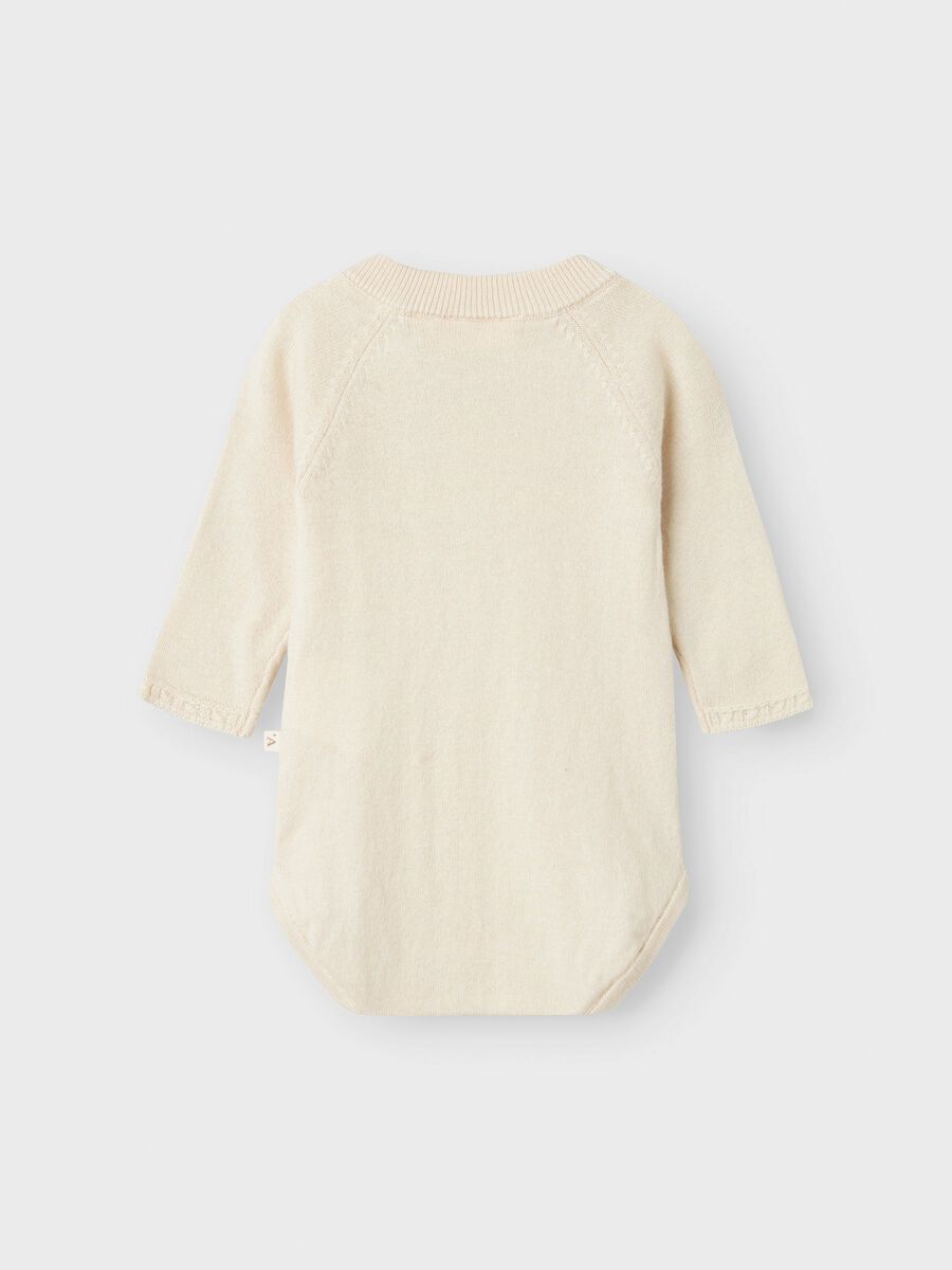 Product carousel image - LONG SLEEVED ROMPER, Turtledove | 2