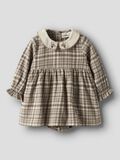 Product image thumbnail - ORGANIC COTTON DRESS, Sepia Tint | 1