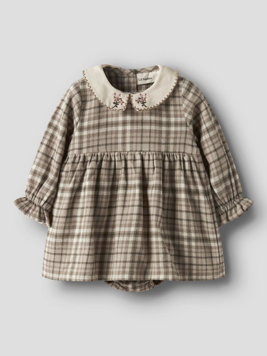 Carousel image - ORGANIC COTTON DRESS, Sepia Tint | 1