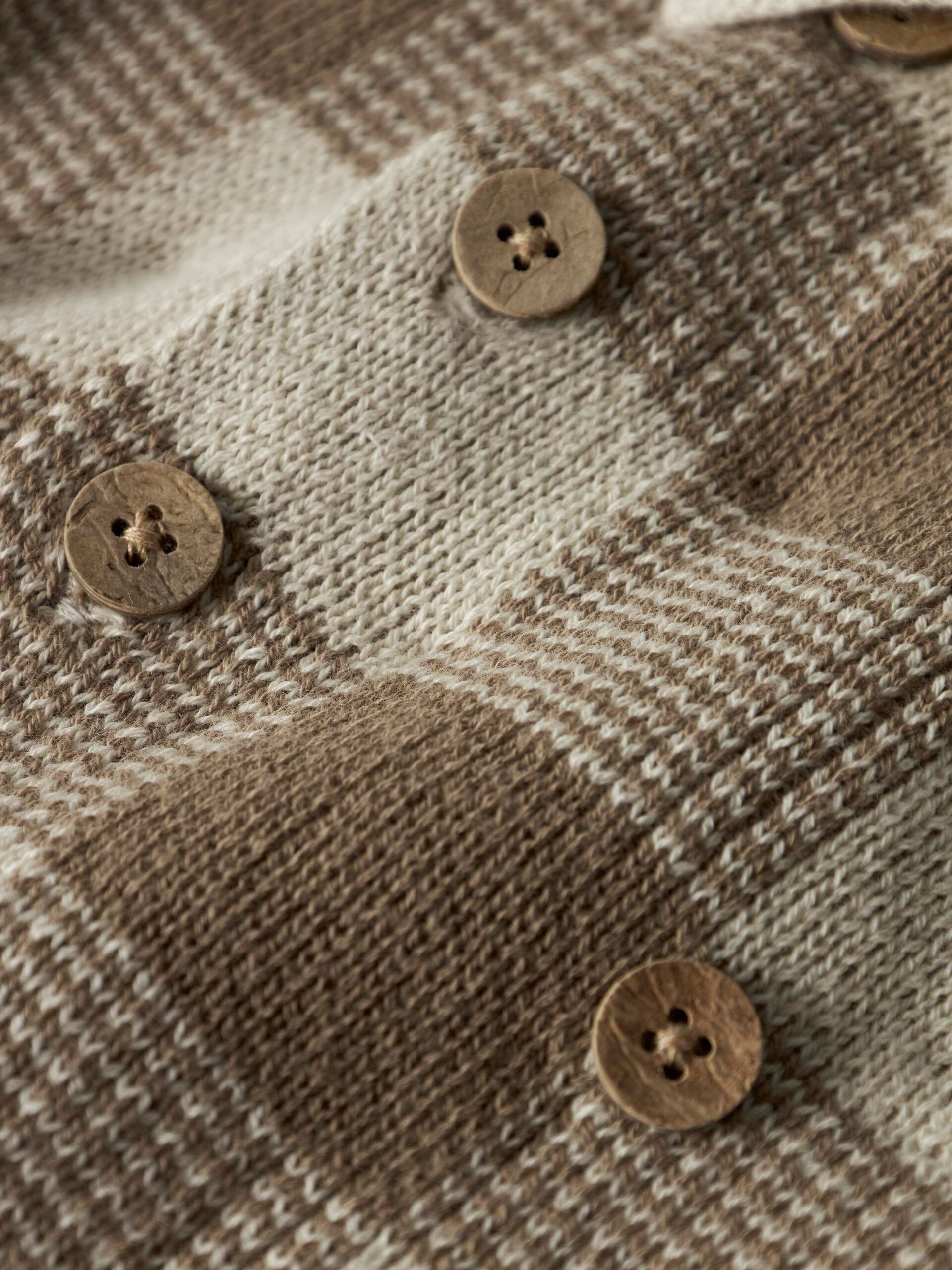 Carousel image - COUPE AMPLE CARDIGAN EN MAILLE, Sepia Tint | 4