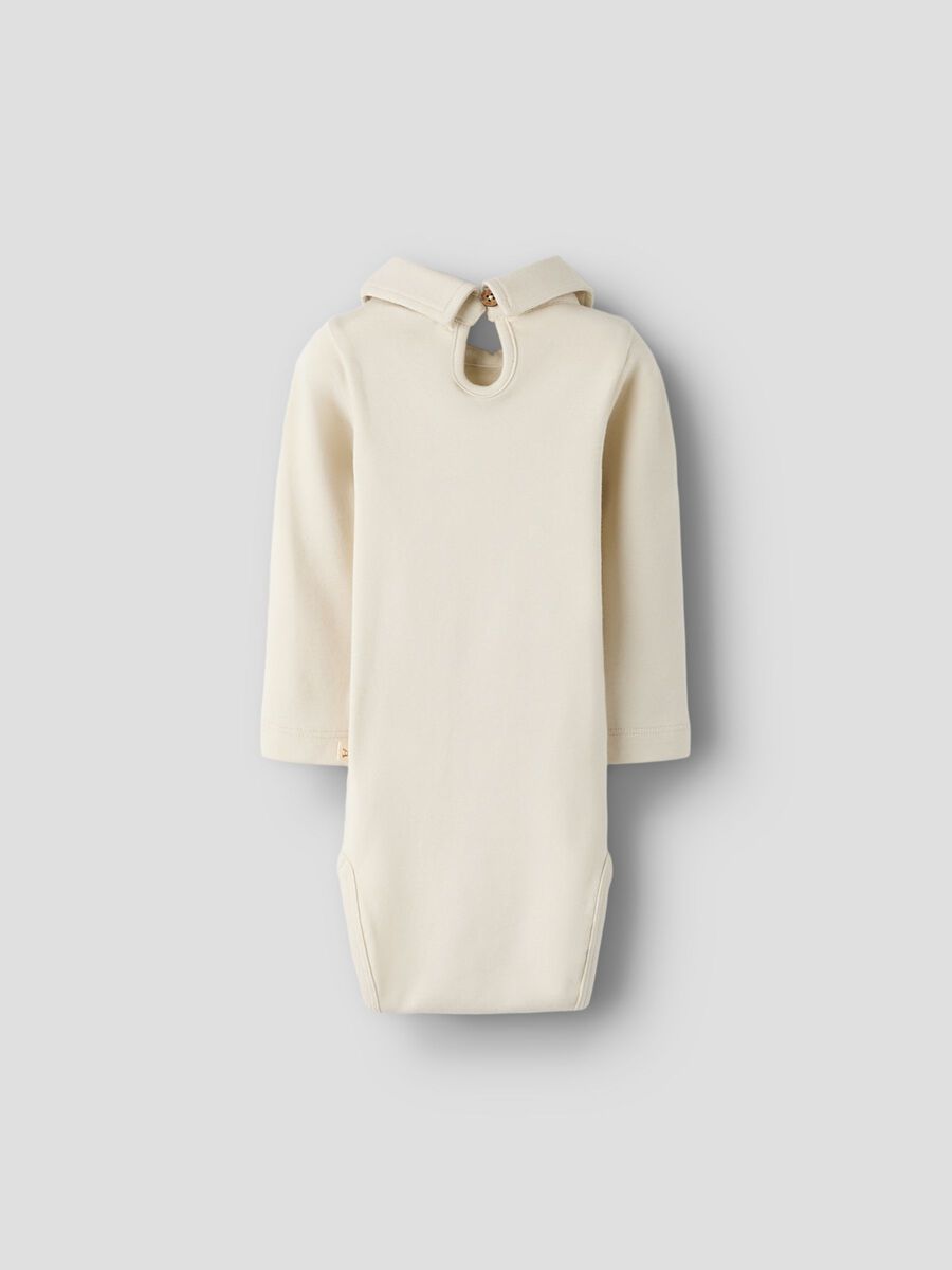 Product carousel image - LONG SLEEVED ROMPER, Turtledove | 2