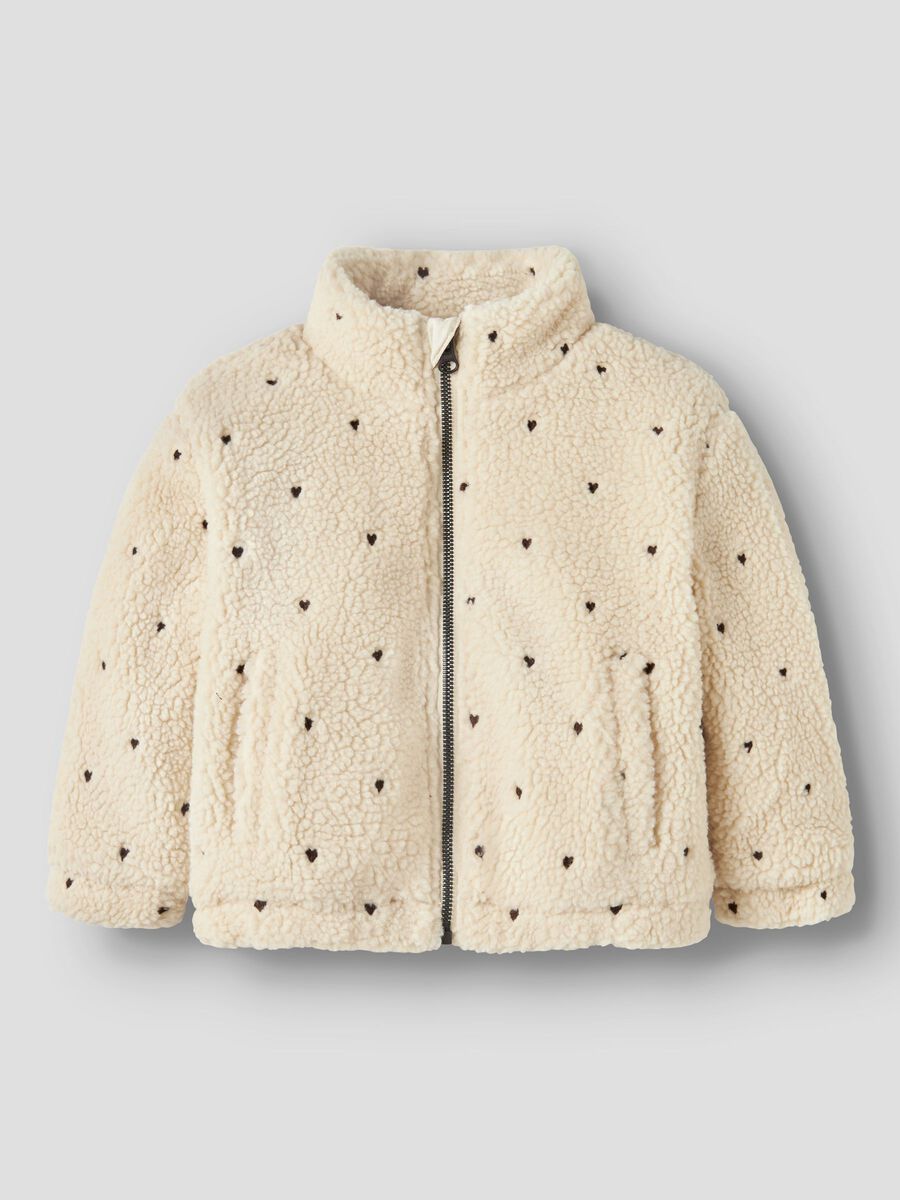 Carousel image - LOOSE FIT TEDDY JACKET, Turtledove | 1