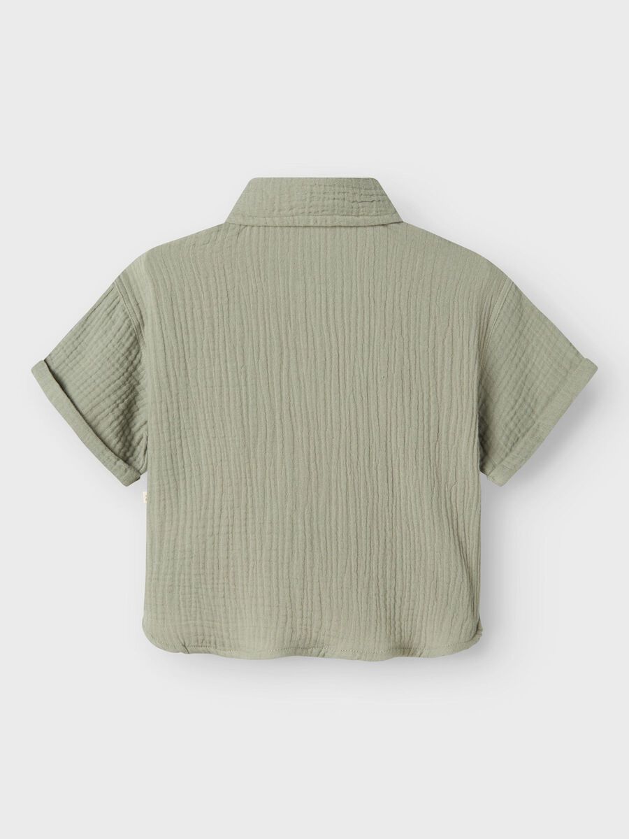 name it ORGANIC COTTON SHIRT, Seagrass, highres - 13243747_Seagrass_002.jpg