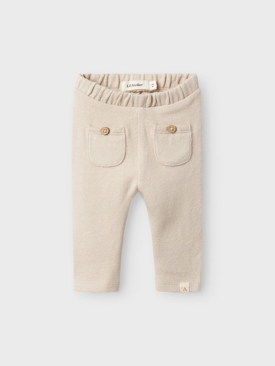Carousel image - ØKOLOGISK BOMULL LEGGINGS, Gray Morn | 1
