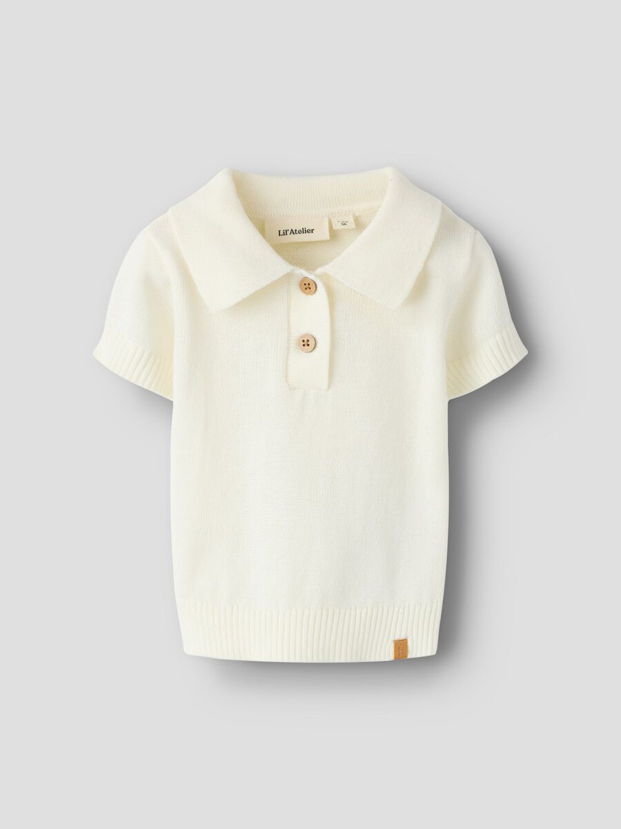 Product carousel image - STRICK POLOSHIRT, Coconut Milk | 1