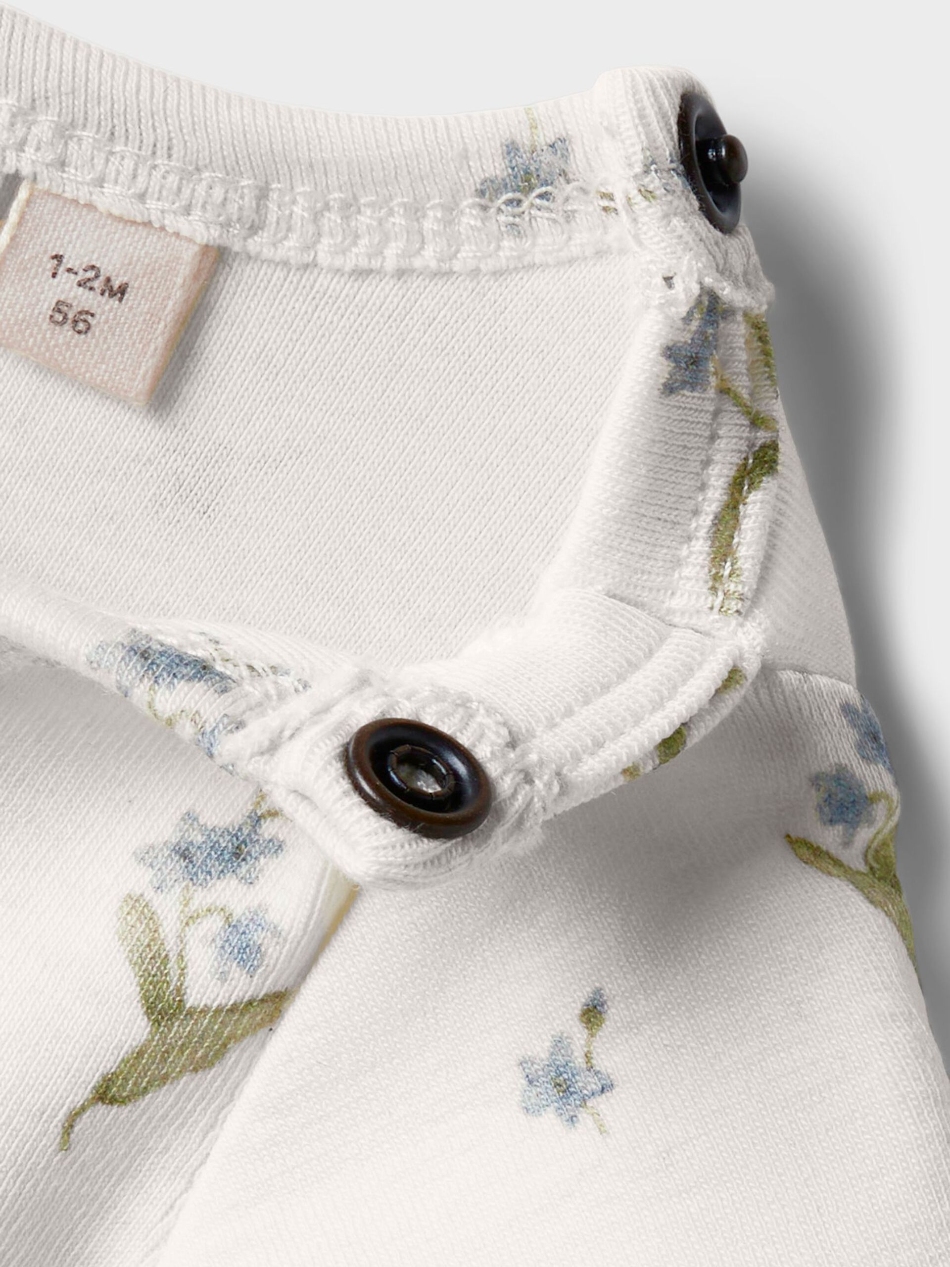 Carousel image - SHORT SLEEVED ROMPER, Coconut Milk | 4