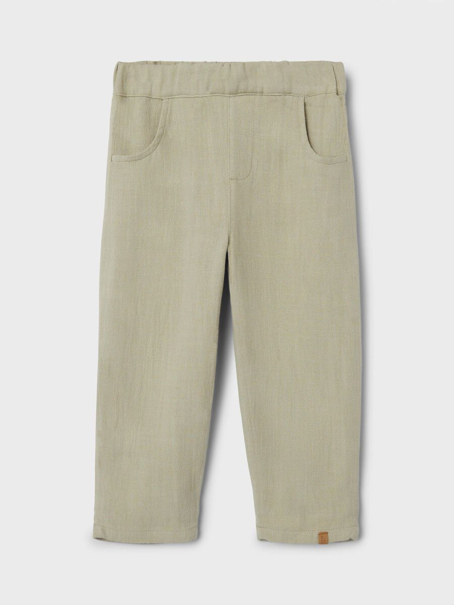 name it REGULAR FIT TROUSERS, Moss Gray, highres - 13231795_MossGray_003.jpg