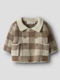 Product image thumbnail - COUPE AMPLE CARDIGAN EN MAILLE, Sepia Tint | 1