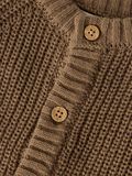 Product image thumbnail - LANGE MOUWEN GEBREID VEST, Shitake | 3