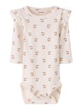 Product image thumbnail - PRINTED ROMPER, Coconut Milk | 4