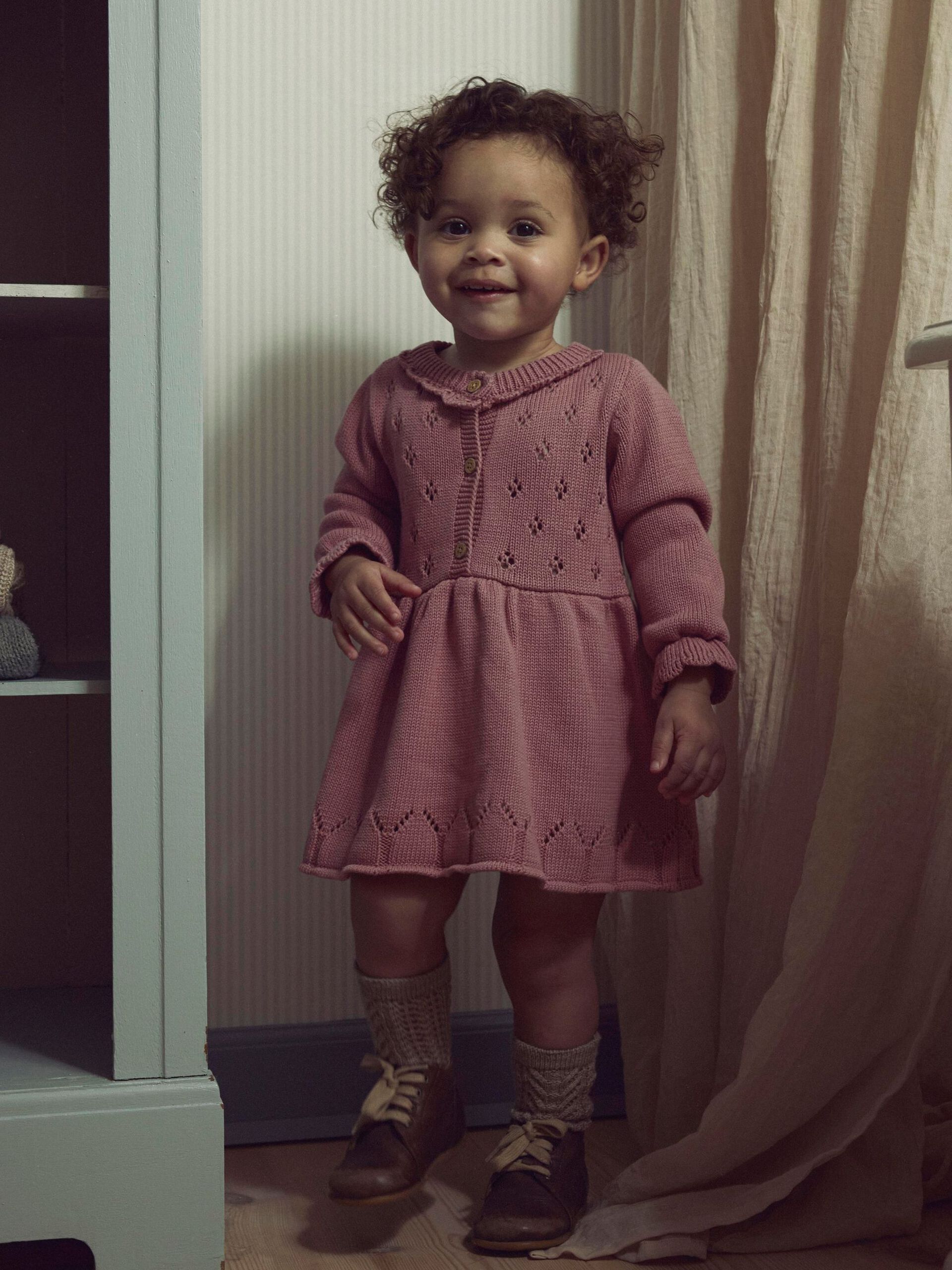 Carousel image - KNITTED DRESS, Nostalgia Rose | 2