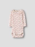 Product image thumbnail - LONG SLEEVED ROMPER, Coconut Milk | 1