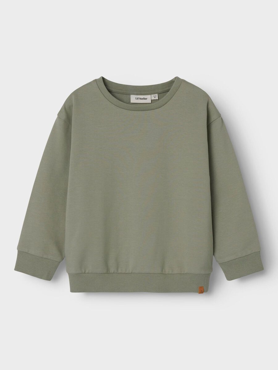 name it EN COTON BIOLOGIQUE SWEAT-SHIRT, Seagrass, highres - 13246952_Seagrass_003.jpg