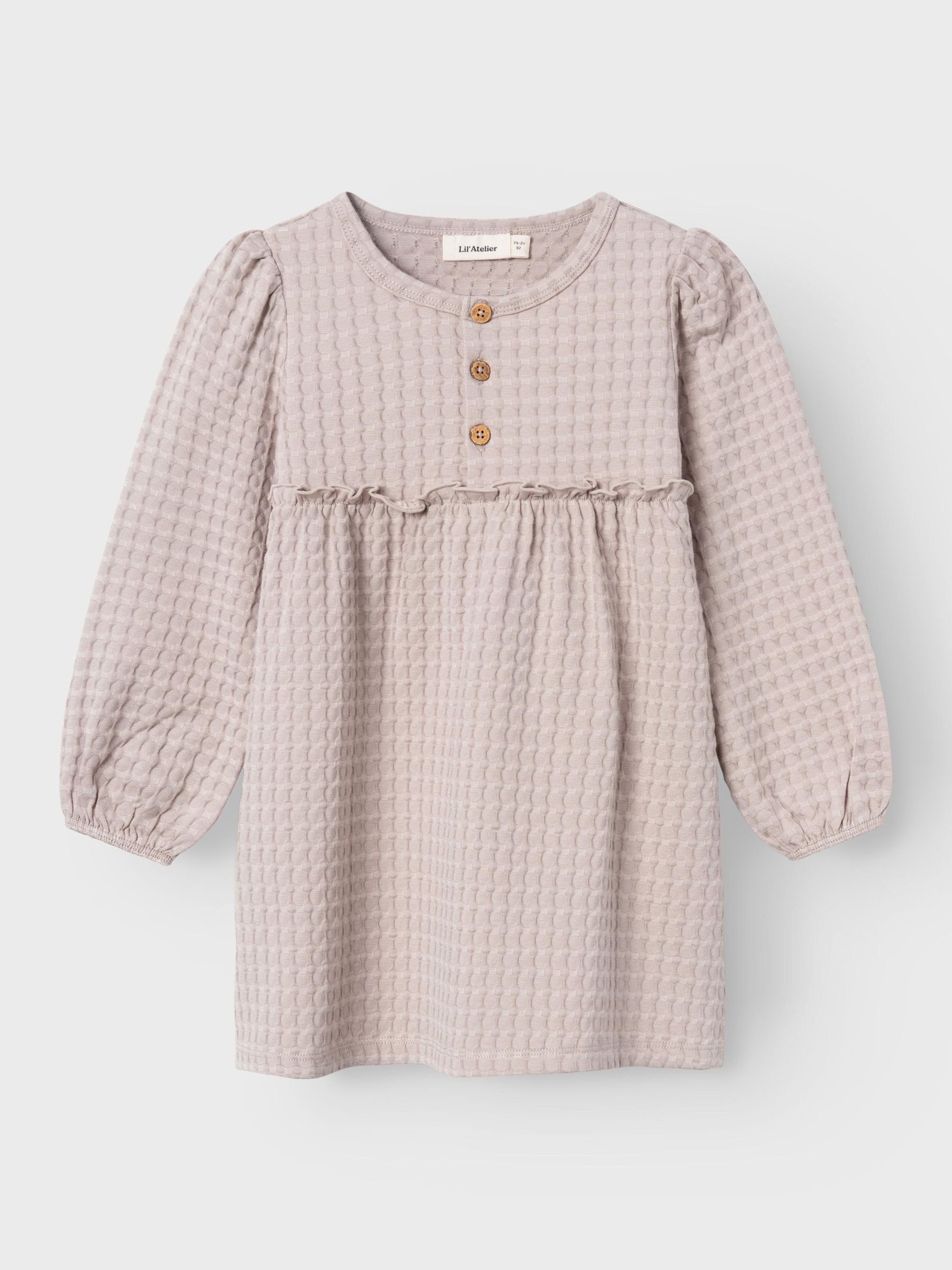 LOOSE FIT JURK Peuter 92 128 Meisje Grijs Lil Atelier Belgie