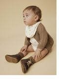 Product image thumbnail - LONG SLEEVED ROMPER, Turtledove | 2