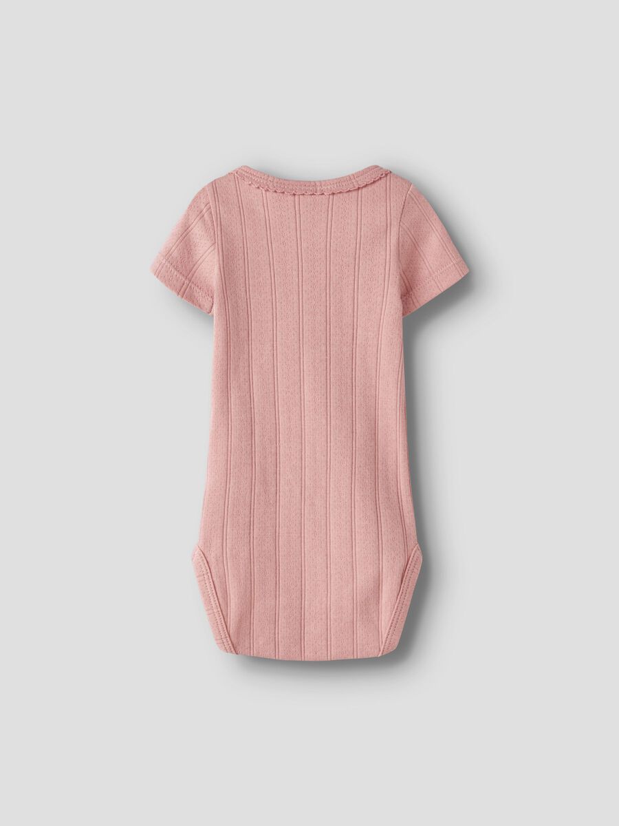 Product carousel image - ORGANIC COTTON ROMPER, Misty Rose | 2