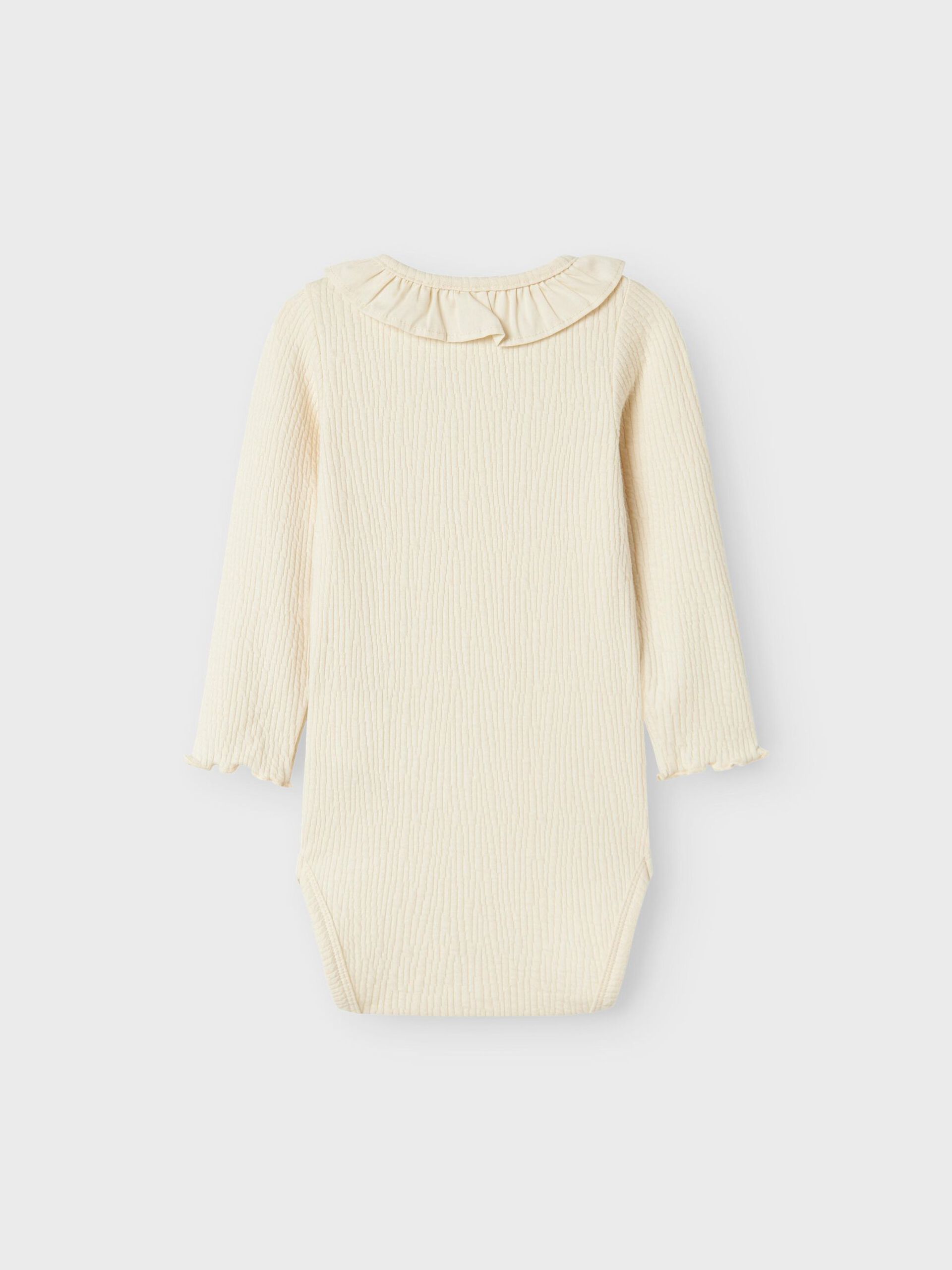 Carousel image - LONG SLEEVED ROMPER, Birch | 2
