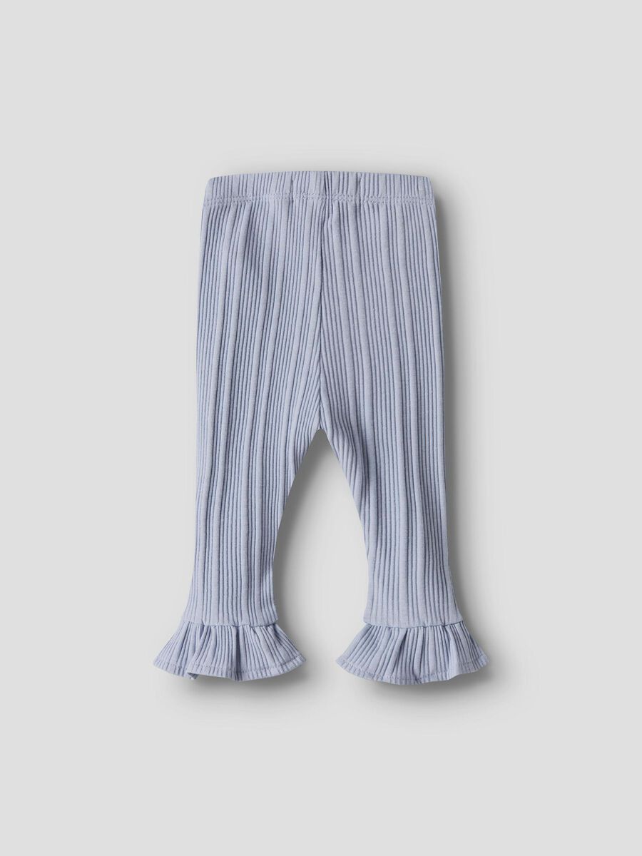 Product carousel image - EN MAILLE CÔTELÉE LEGGINGS, Zen Blue | 2