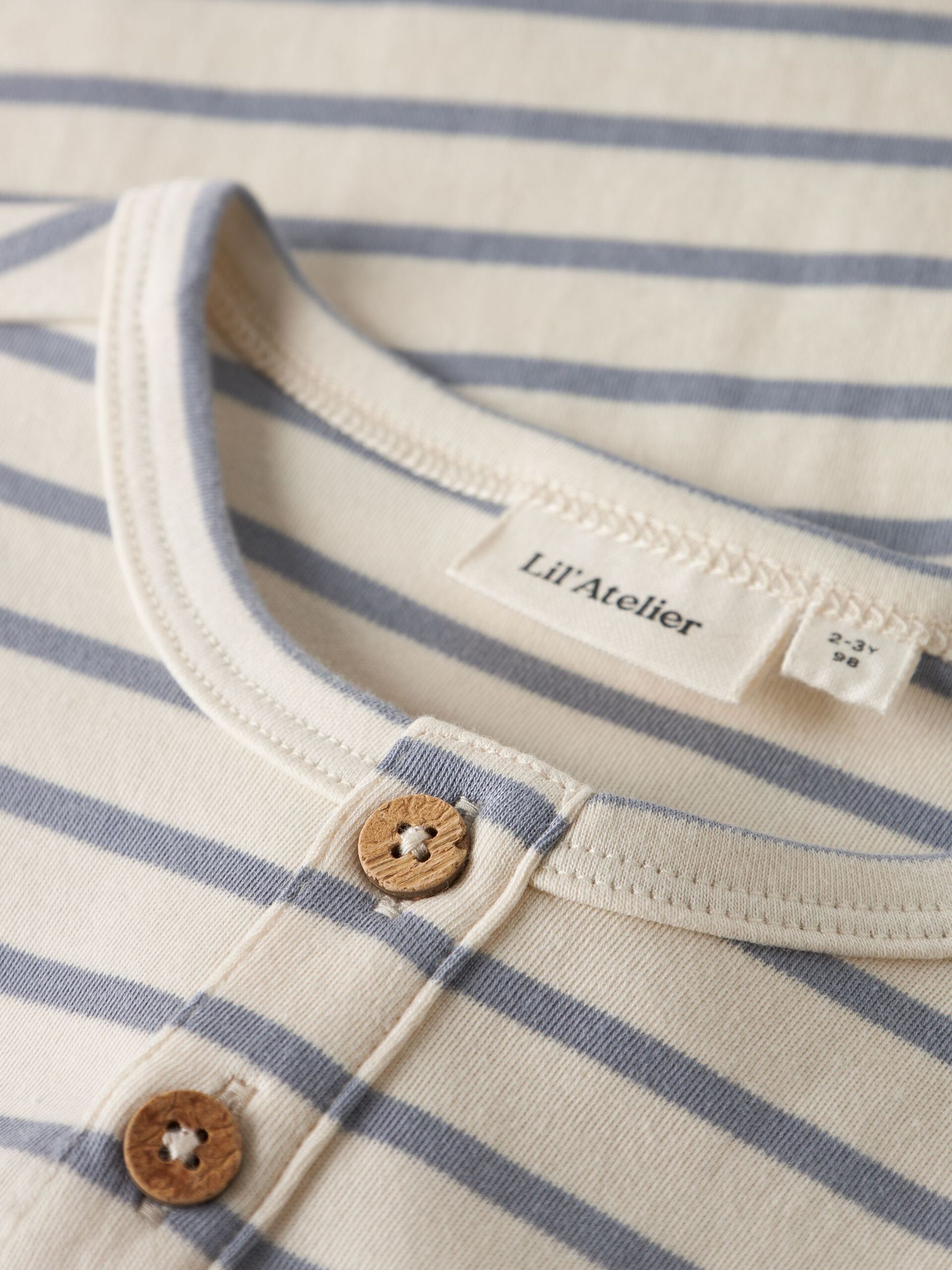 Carousel image - ORGANIC COTTON LONG SLEEVED TOP, Turtledove | 3