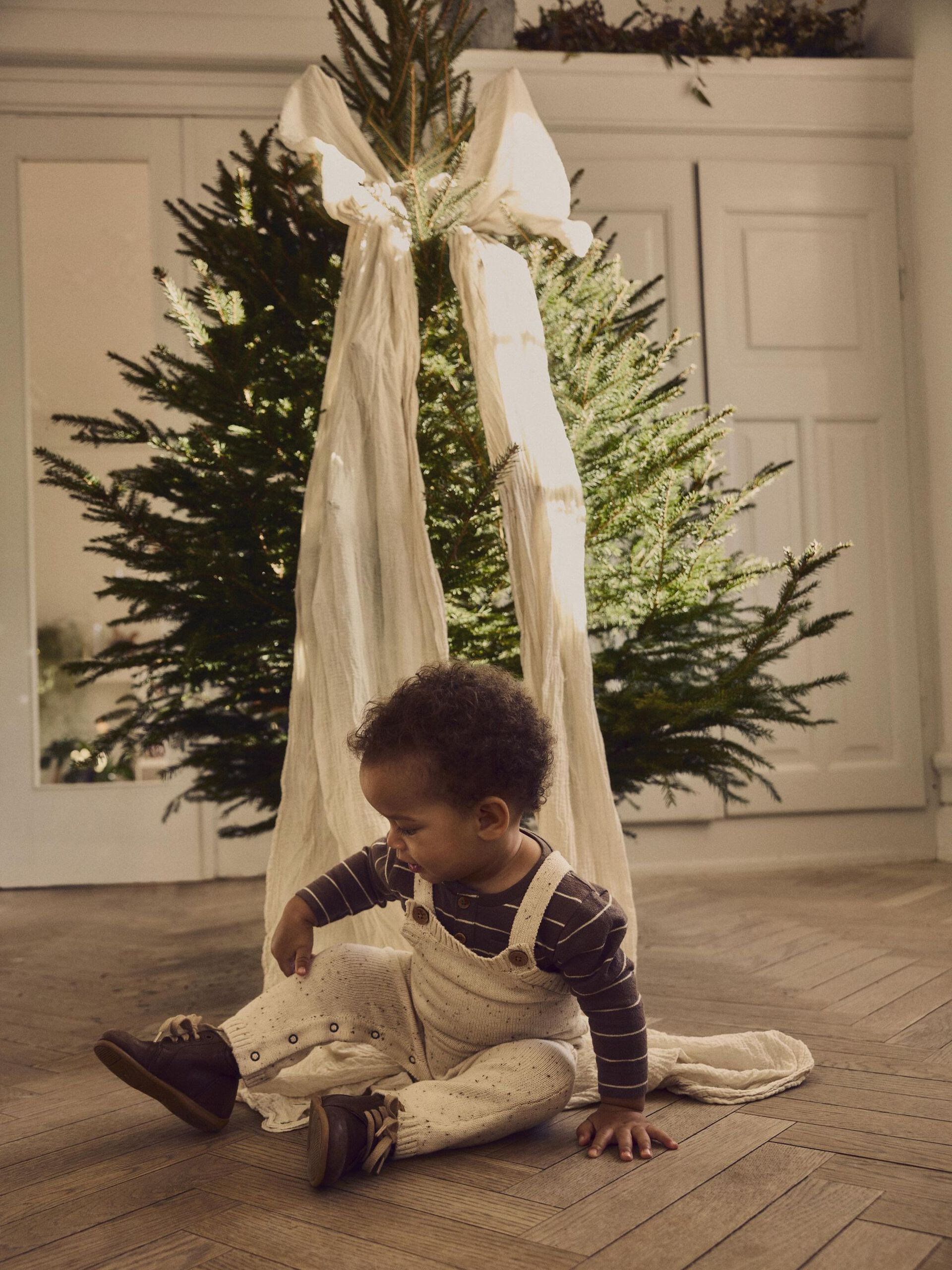 Carousel image - ORGANIC COTTON ROMPER, Shitake | 2