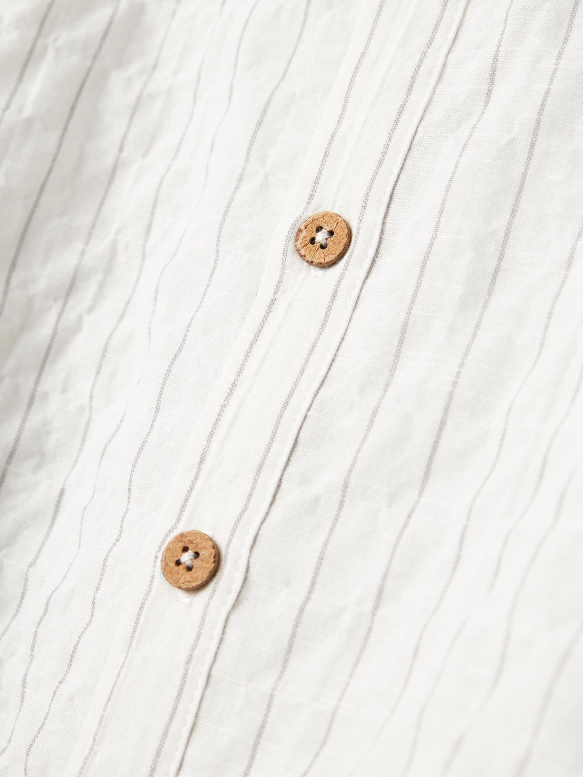 Carousel image - LANGE MOUWEN OVERHEMD, Coconut Milk | 5
