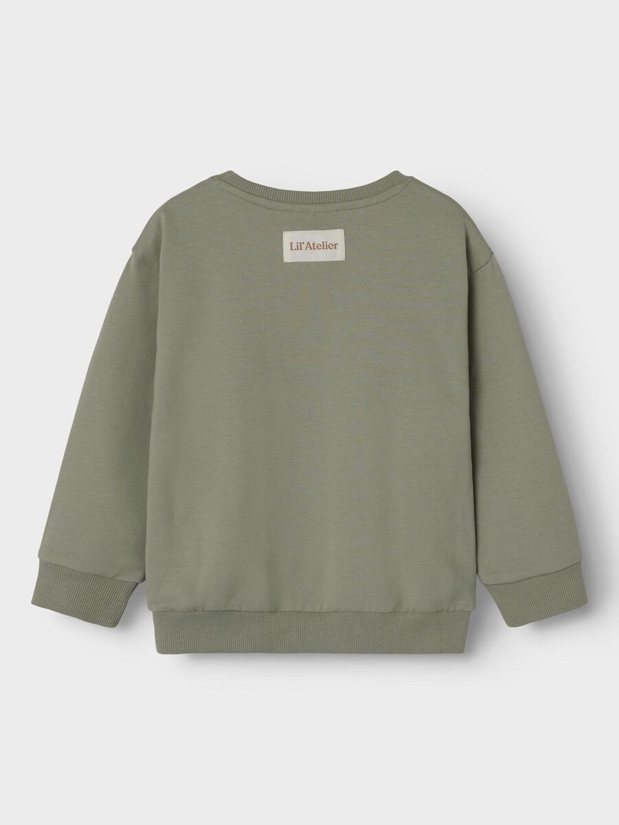 name it EN COTON BIOLOGIQUE SWEAT-SHIRT, Seagrass, highres - 13246952_Seagrass_002.jpg