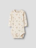 Product image thumbnail - PRINTED ROMPER, Coconut Milk | 1