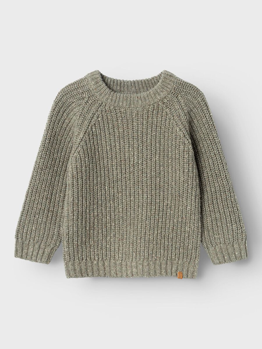 name it LONG SLEEVED KNITTED PULLOVER, Seagrass, highres - 13234308_Seagrass_003.jpg