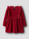 Product image thumbnail - VELOUR DRESS, Red Dahlia | 4