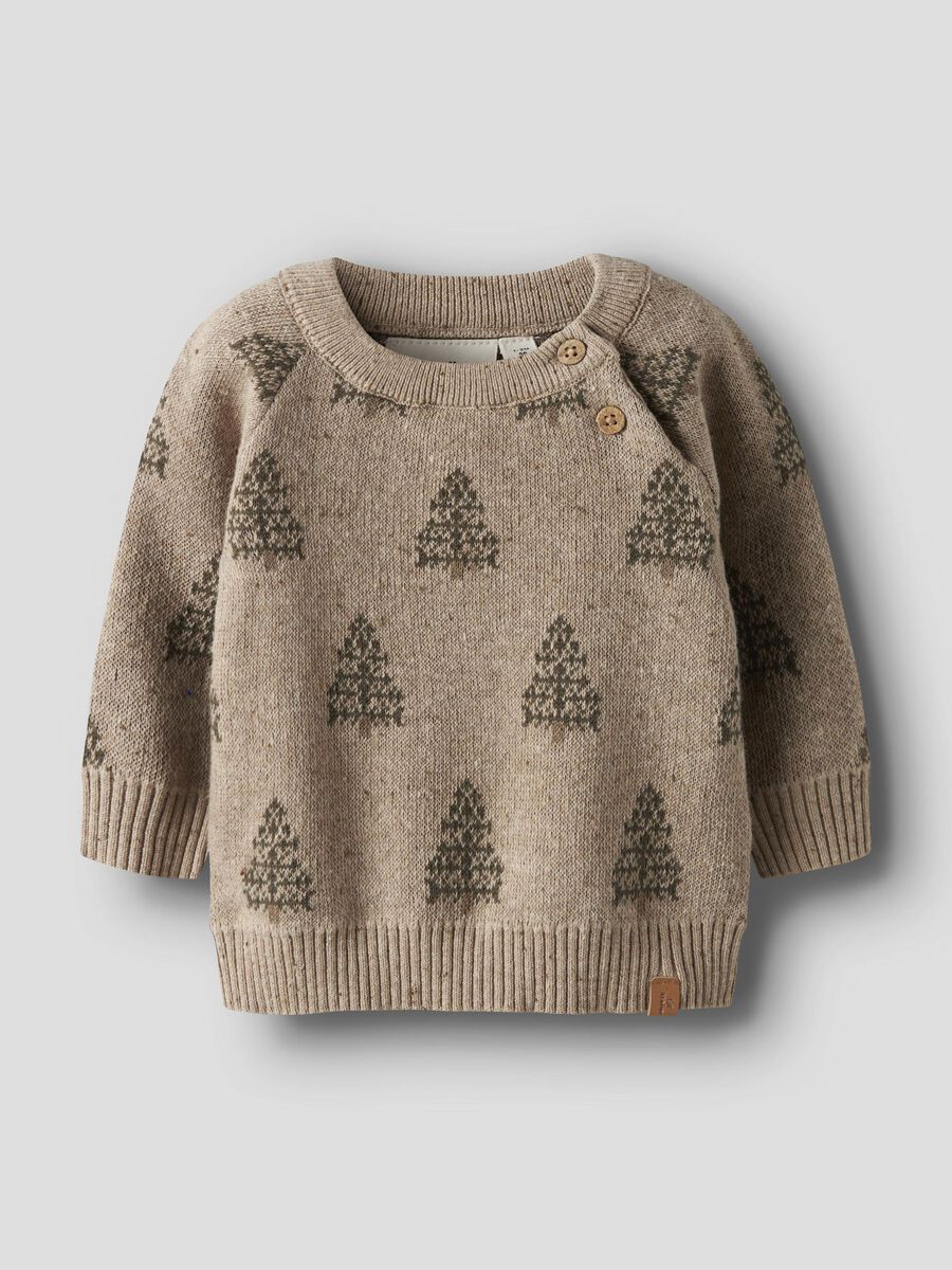 Product carousel image - BIO-BAUMWOLL STRICKPULLOVER, Oxford Tan | 1