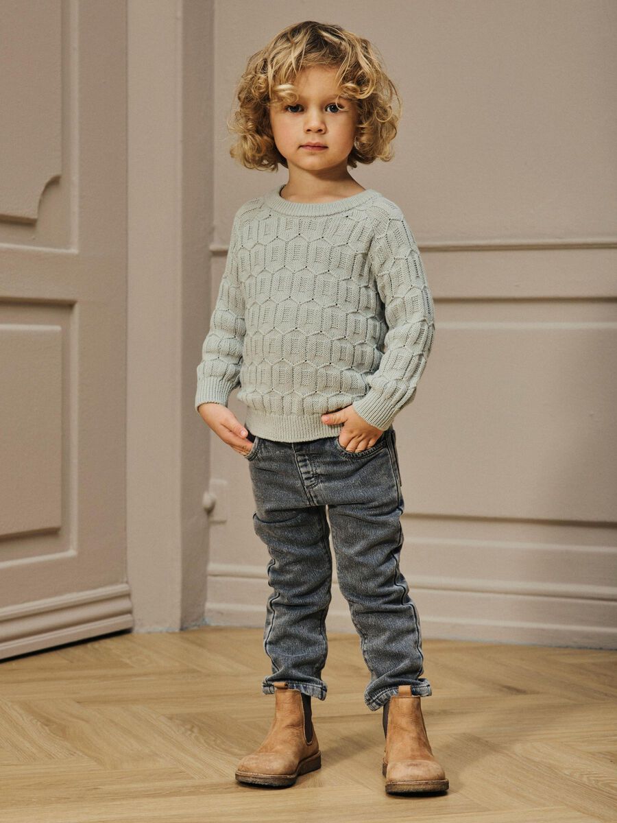 Product carousel image - STRUCTURED KNITTED PULLOVER, Pigeon | 1