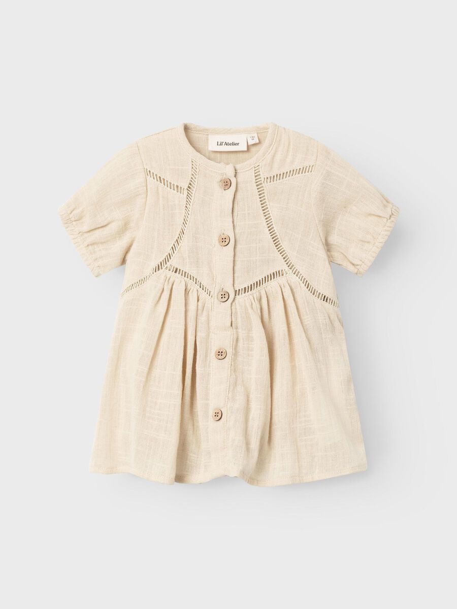 ROMPER DRESS Baby 56-86 Girl White Lil' Atelier® Denmark