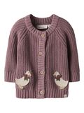 Product image thumbnail - REGULAR FIT KNITTED CARDIGAN, Nostalgia Rose | 4