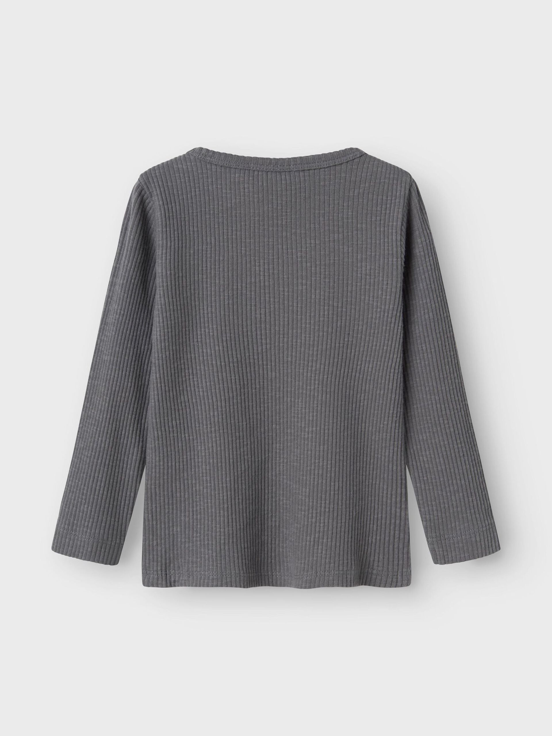 Carousel image - RIBBET TOP MED LANGE ÆRMER, Poppy Seed | 2