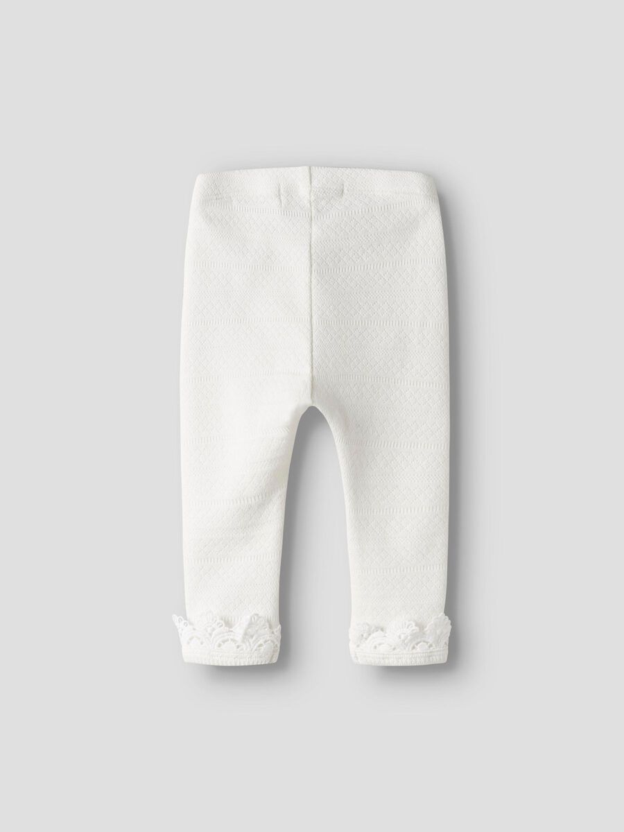 Product carousel image - ORGANIC COTTON LEGGINGS, Coconut Milk | 2