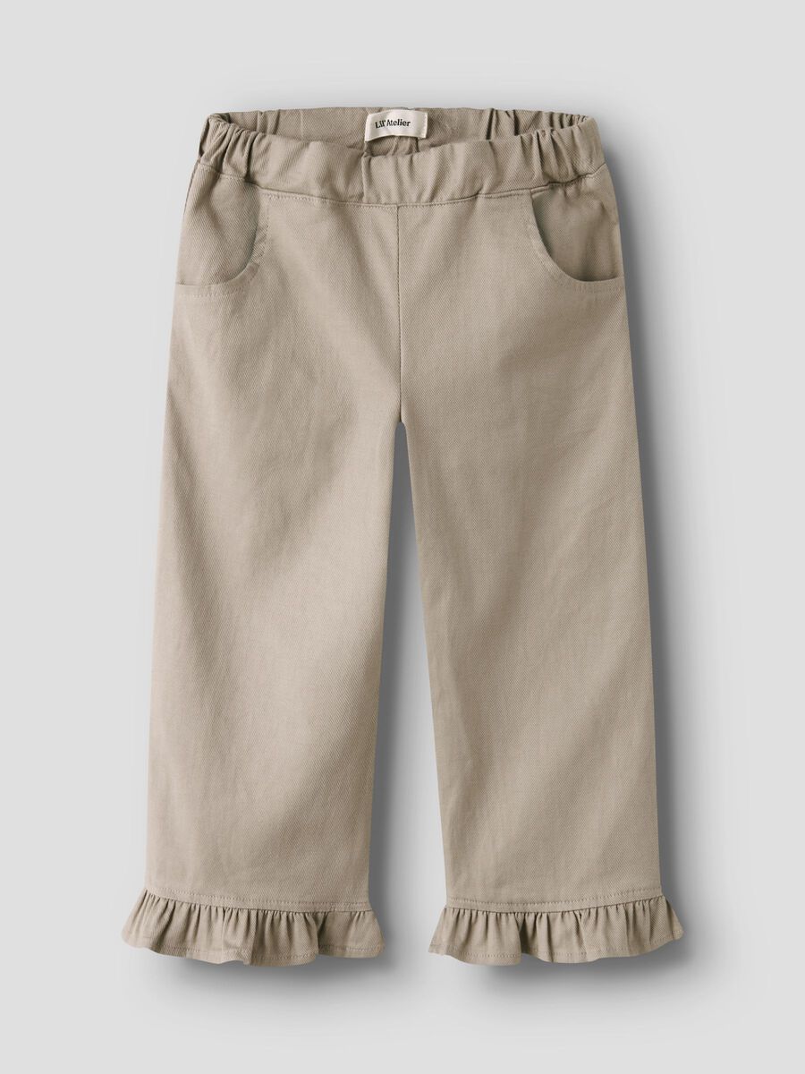 Product carousel image - WIDE LEG BROEK, Oxford Tan | 1