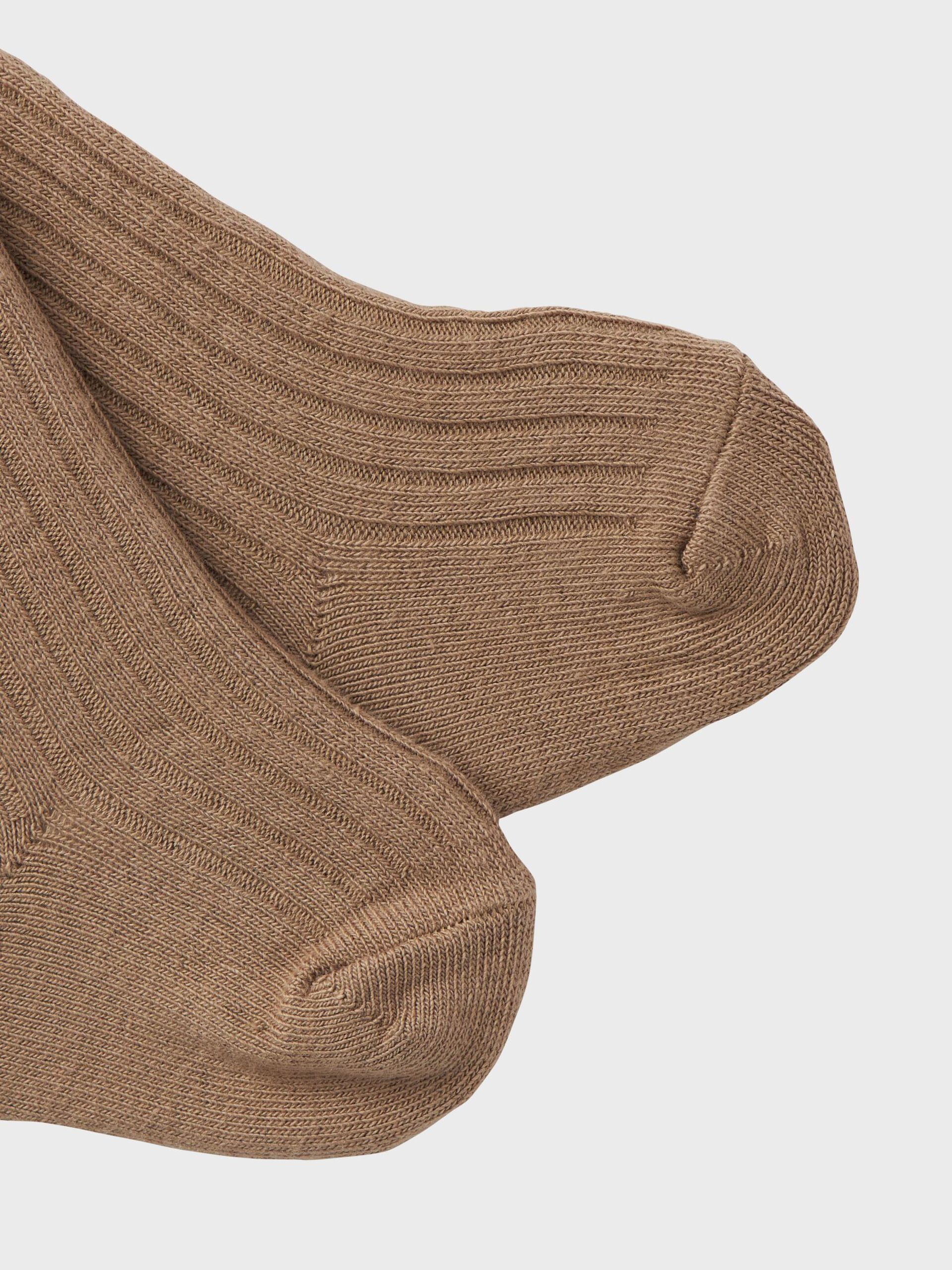Carousel image - RIB KNIT PANTYHOSE, Sepia Tint | 3