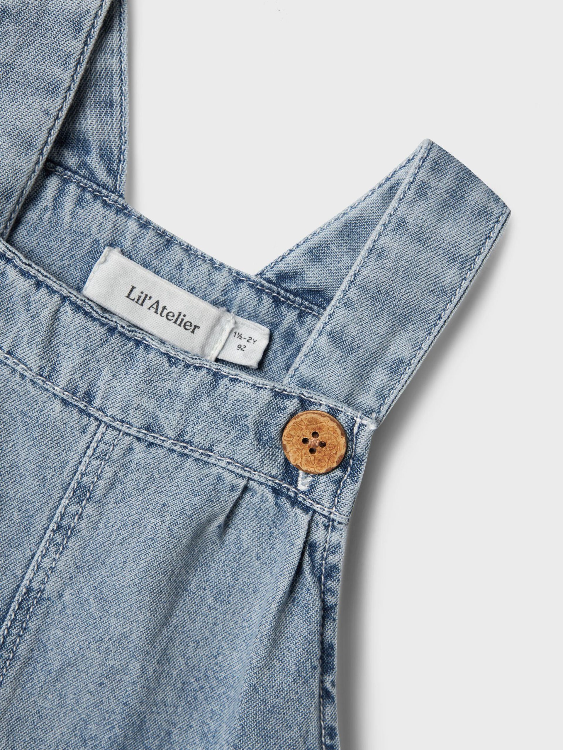 Carousel image - BIO-BAUMWOLL LATZHOSE, Medium Blue Denim | 3