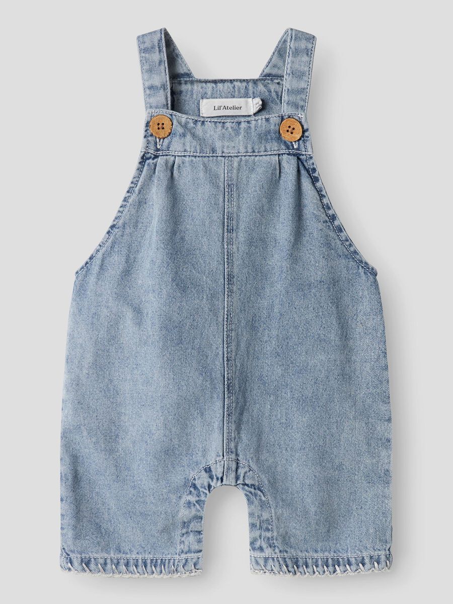name it ORGANIC COTTON DUNGAREES, Medium Blue Denim, highres - 13241457_MediumBlueDenim_003.jpg