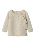 Product image thumbnail - WRAP KNITTED CARDIGAN, Turtledove | 5