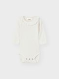 Product image thumbnail - LONG SLEEVED ROMPER, Coconut Milk | 1